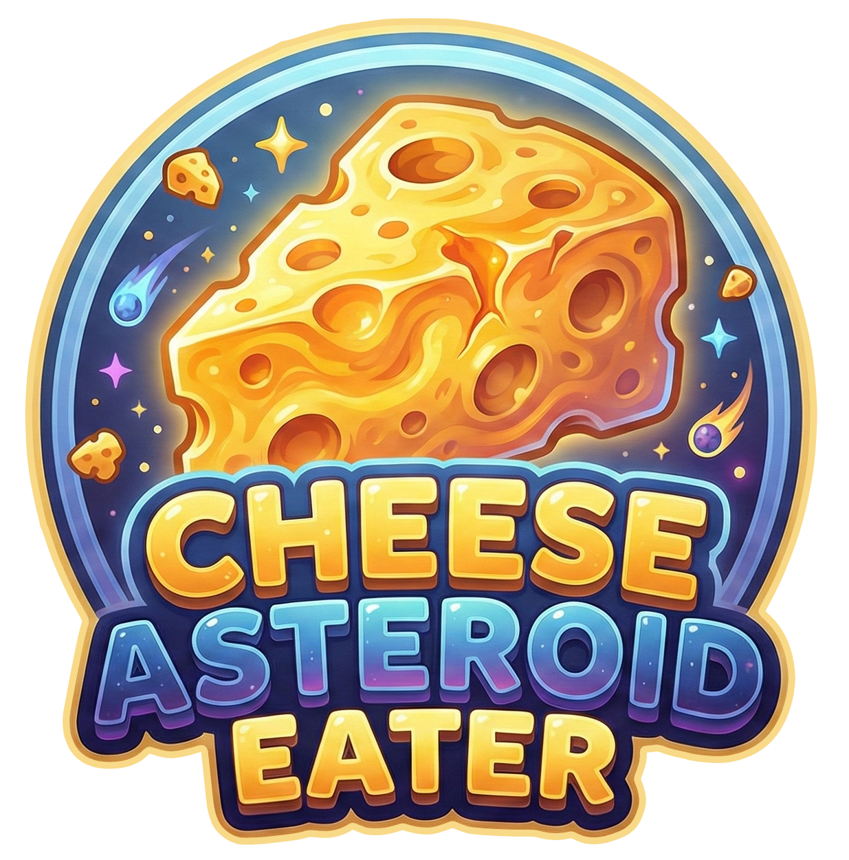 Cheese Asteroid Eater Logo